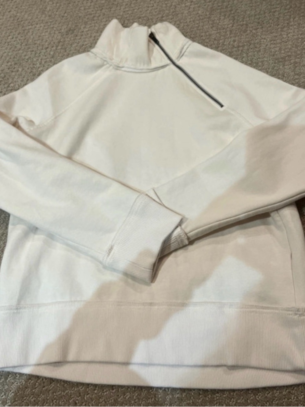 We The Free  Cream Quarter-Zip Mockneck